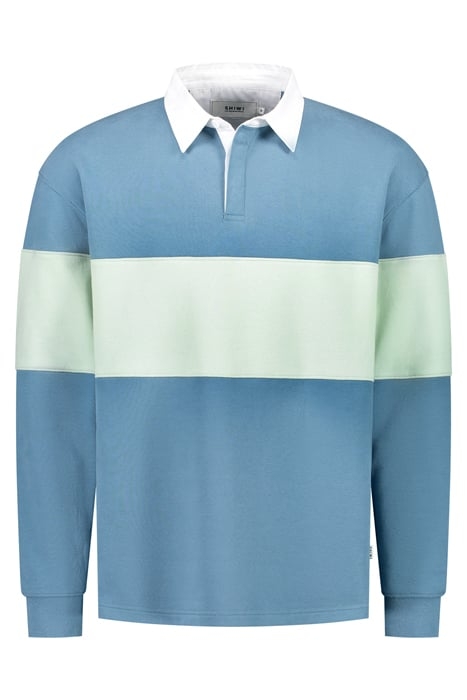 BENJAMIN POLO SWEATER COLD SKY BLUE 1
