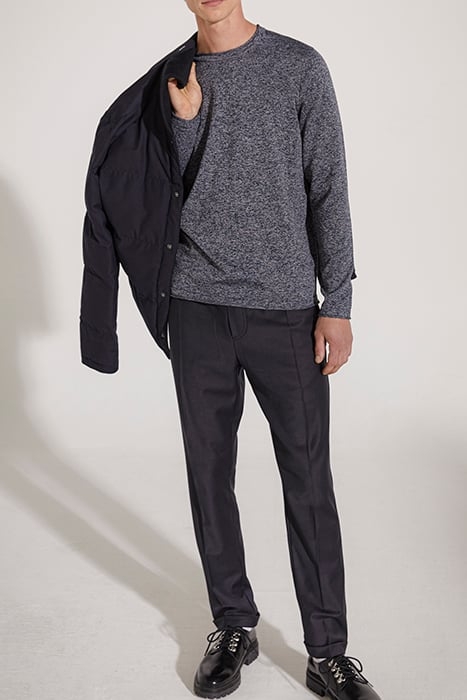 NAVY FLANNEL JOGGERS 4