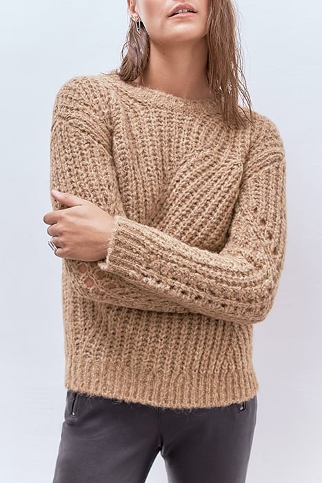 SESAME PURE EDITION SWEATER WITH PRETTY STITCHING 1