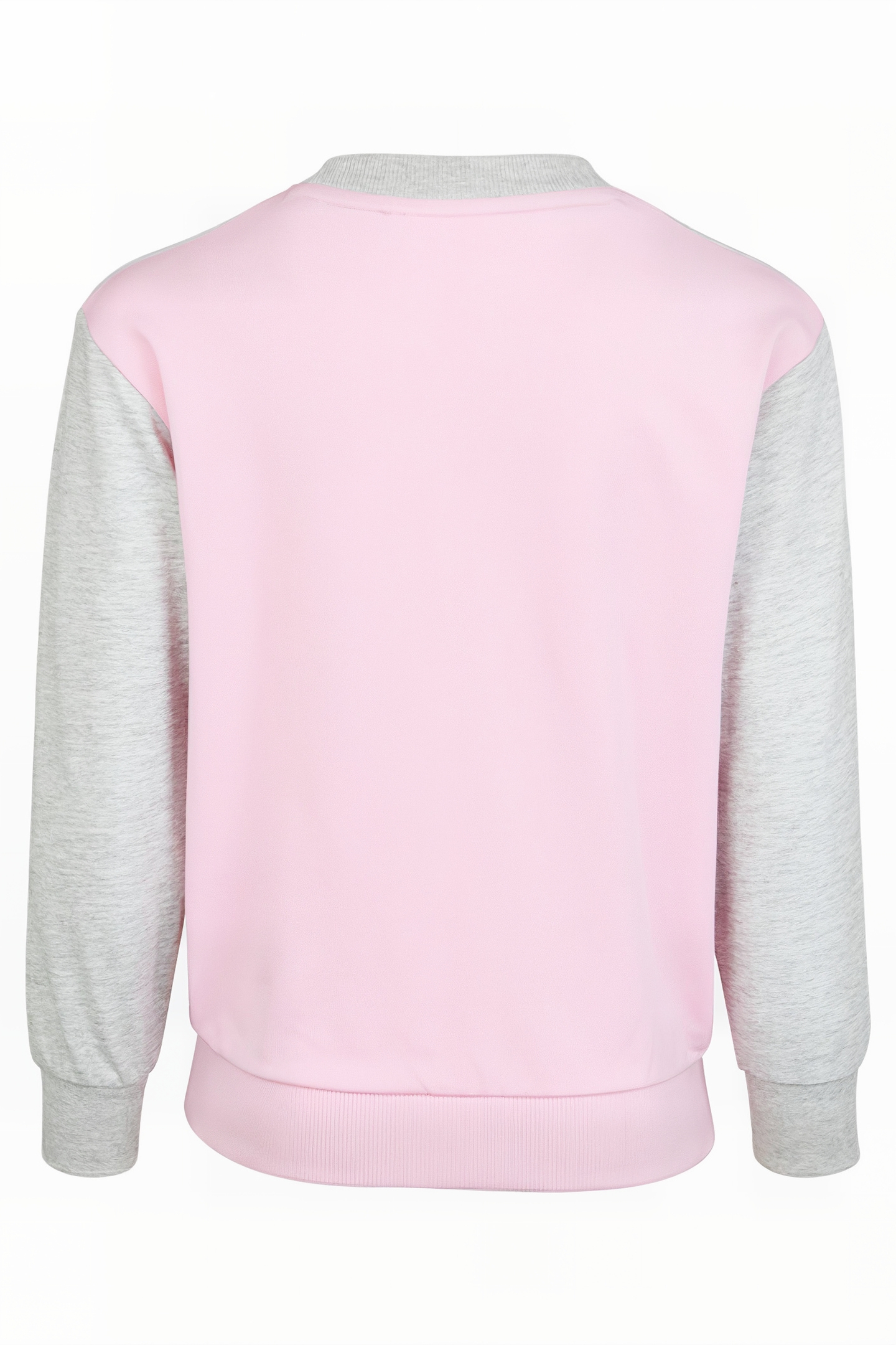 CANCIATTI CREW SWEAT LILAC SACHET-LIGHT GREY MELANGE-BRIGHT  2