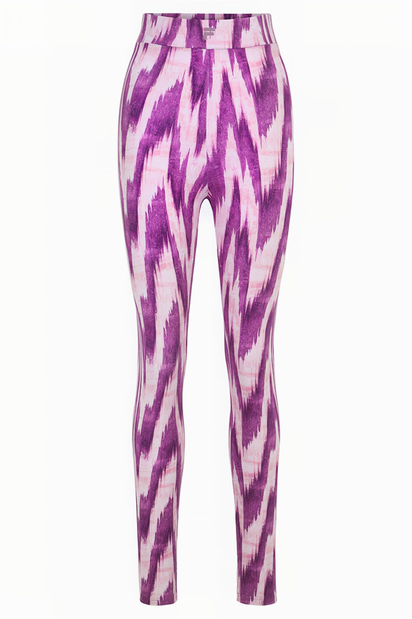 CALLA HEIGH WAIST LEGGINGS PURPLE ABSTRACT ETNO AOP 1