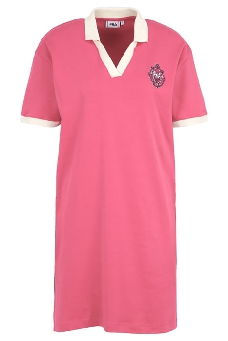 TREBEN POLO DRESS CARMINE 1