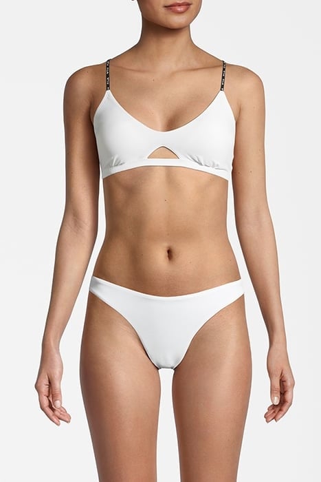 SARCONI CUTOUT BRALETTE BIKINI BRIGHT WHITE 2