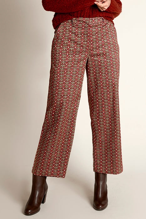 REG WAIST WIDE LEG ANKLE RED 2