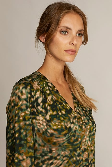 CROSS OVER DRESS GREEN 6