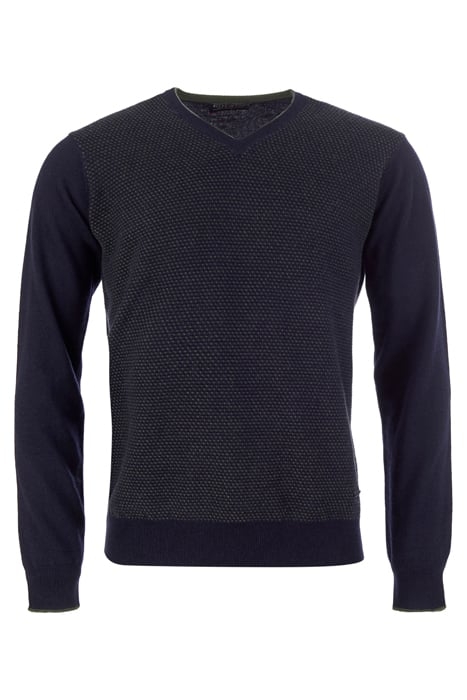 WLCASH JACQ V-NECK CF SWT MULTI 1