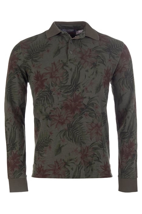 OXF AOP CF OXFORD PIQ LS GREEN 1