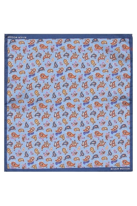 SMALL PAISLEY POCHETTE BLUE 1