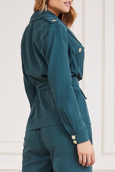 MALIKA JACKET CHENILLE GREEN 2