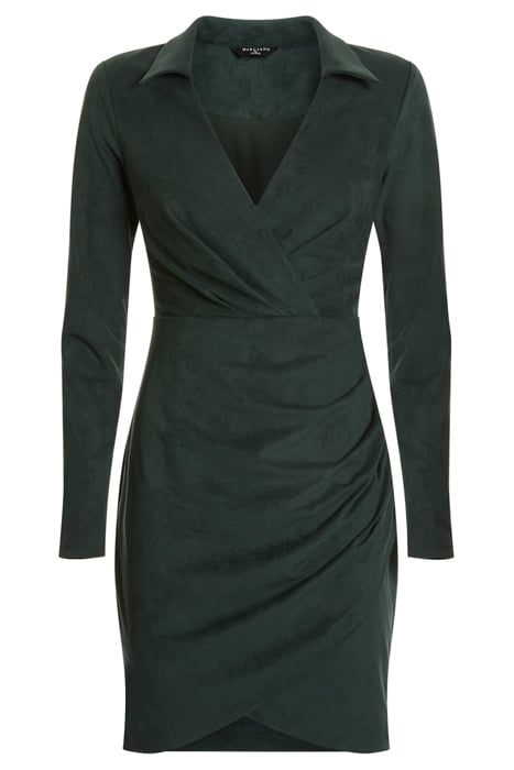 HUDSON WRAP DRESS CHENILLE GREEN 4