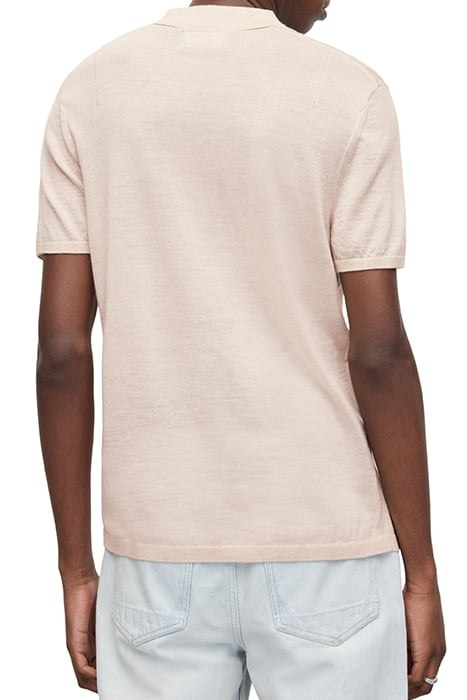 MODE MERINO SS POLO BISCUIT TAUPE MARL 2