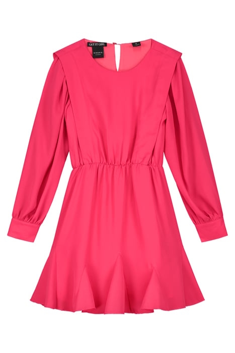 WINONA DRESS SOLID HOT PINK 1