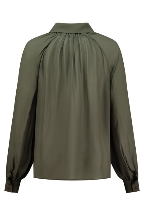 RUNA LOOSE BLOUSE ARMY GREEN 2
