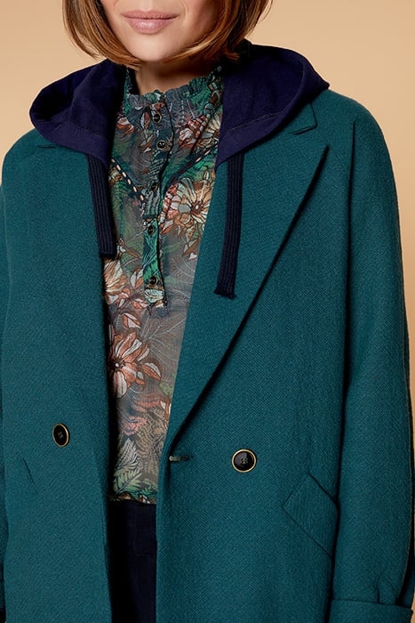 DECLAN - COAT WITH REMOVABLE FLEECE HOOD CHLOROPHYLL 4