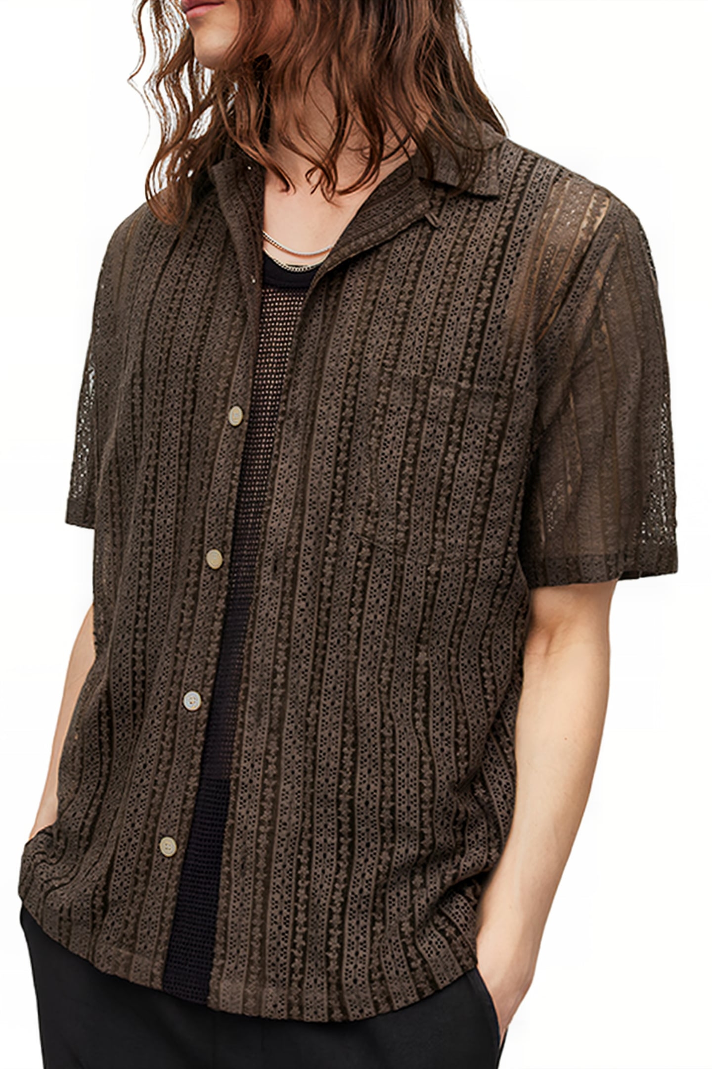 CALA SS SHIRT WOOD BROWN 1