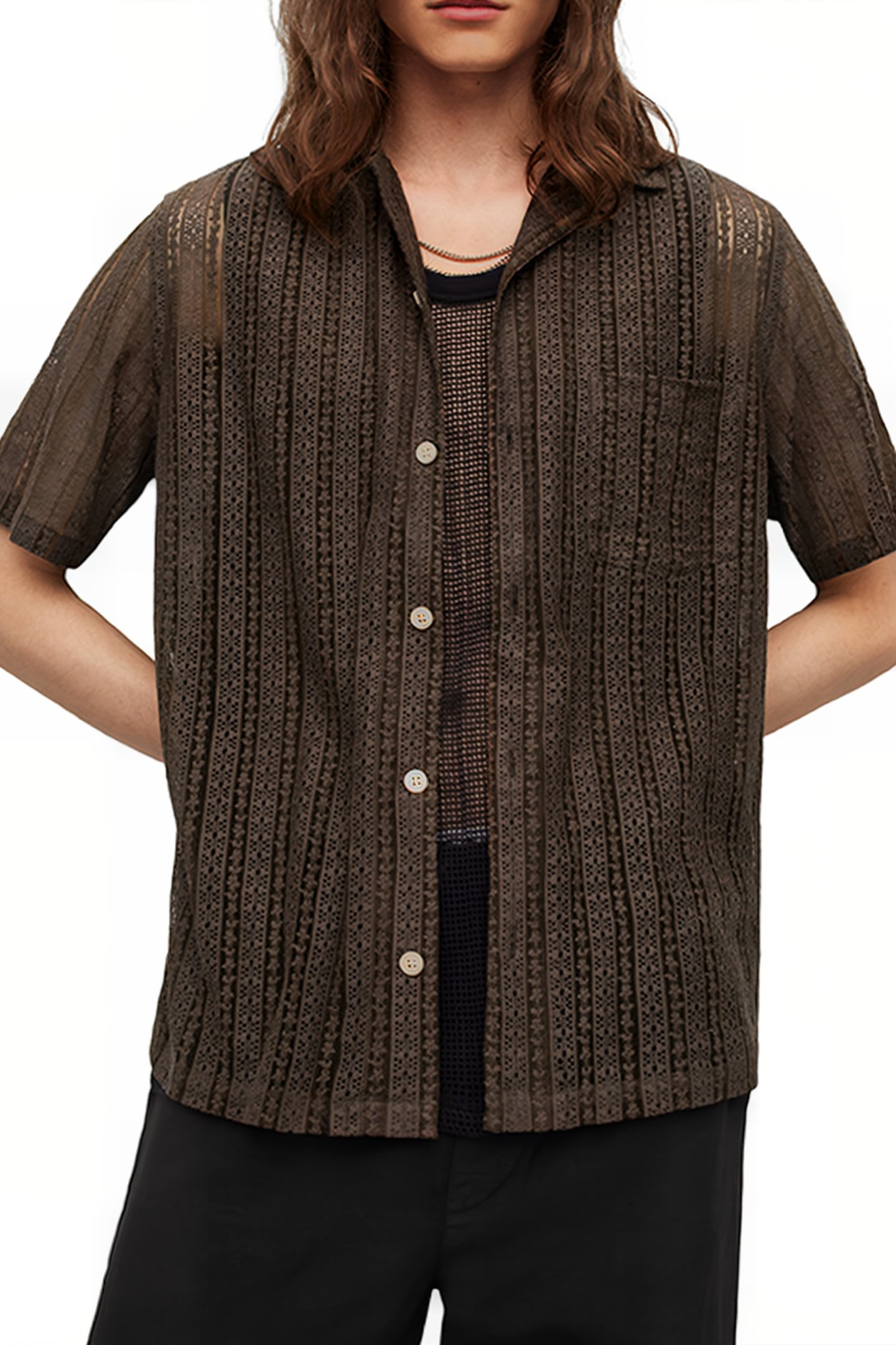 CALA SS SHIRT WOOD BROWN 3