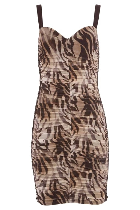 MARCIANO BY GUESS SMOKE AND MIRRORS CORSET DRESS SMOKE AND M 6