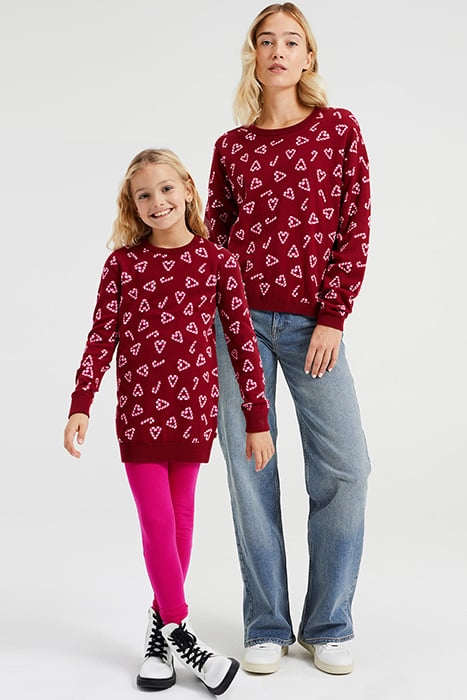 KNITTED PULLOVER RED 4