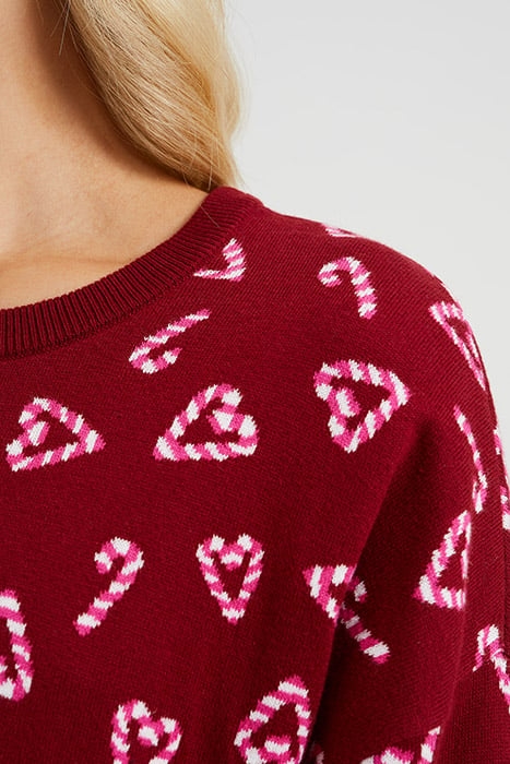 KNITTED PULLOVER RED 6