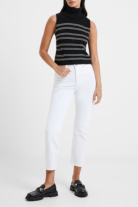 MOZART SLEEVELESS JUMPER BLACK/WHITE 2