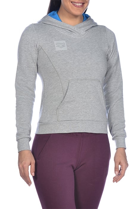 W ESSENTIAL HOODIE MEDIUM GREY MELANGE 4