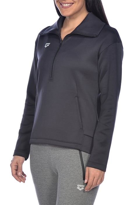 W L/S SPACER HALZ ZIP BLACK 5