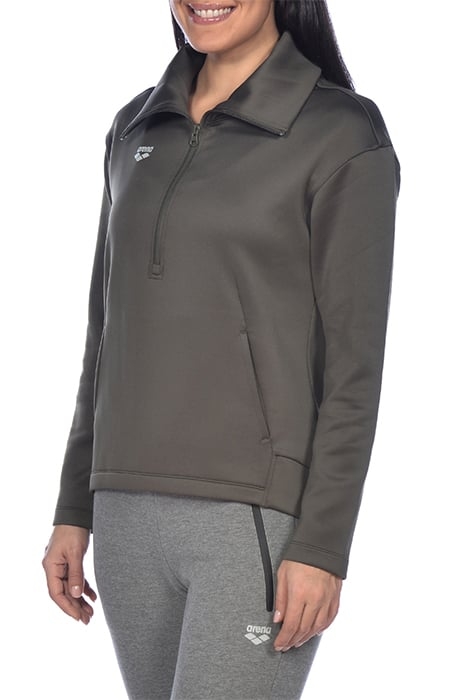 W L/S SPACER HALZ ZIP OLIVE GREEN 5