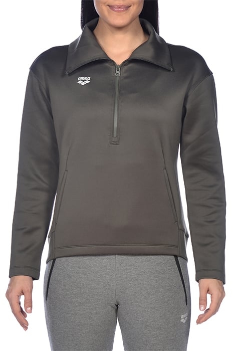 W L/S SPACER HALZ ZIP OLIVE GREEN 2