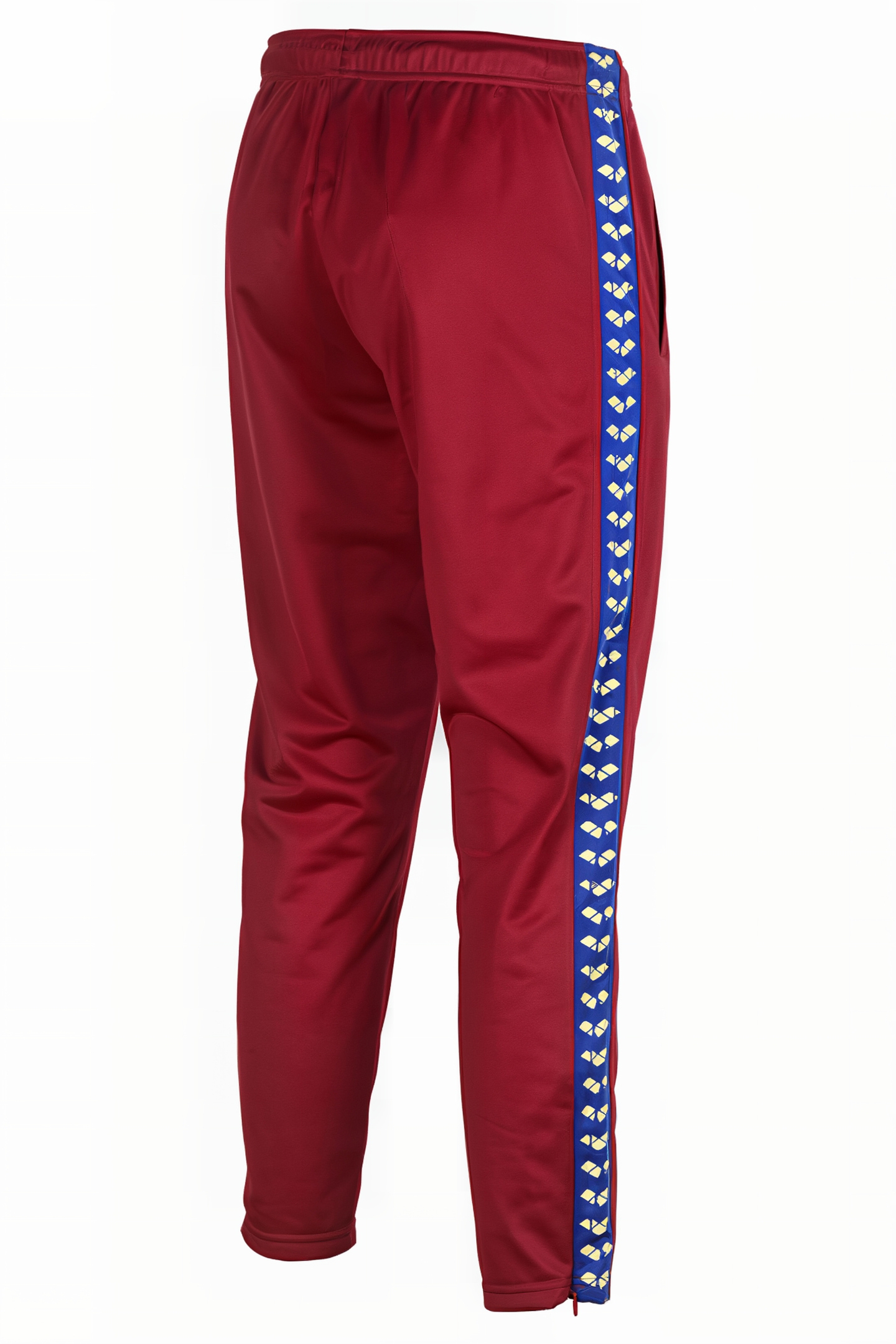W 7/8 TEAM PANT BURGUNDY NEON BLUE BUTTER 8