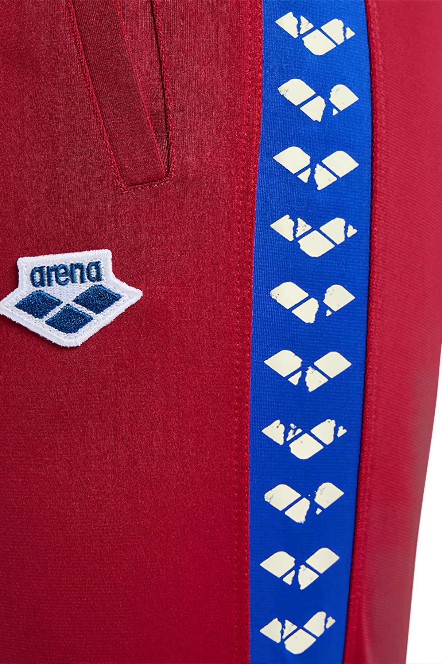 W 7/8 TEAM PANT BURGUNDY NEON BLUE BUTTER 6