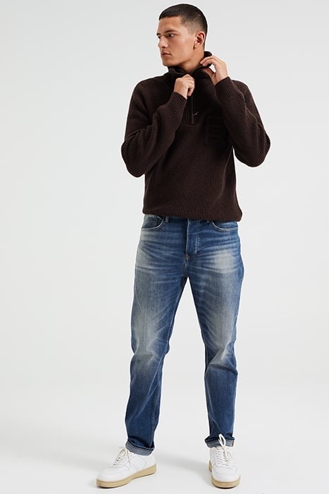 5-POCKET MID WAIST BLUE 4