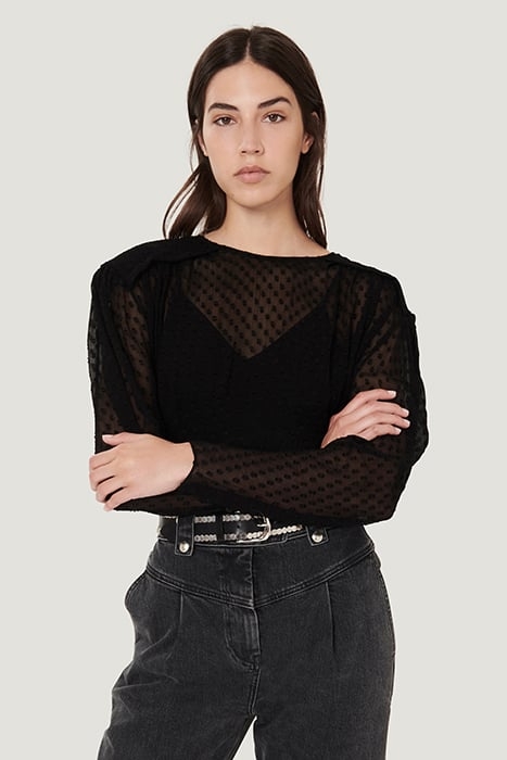 DRAKE BLOUSE IN BLACK TOP 1