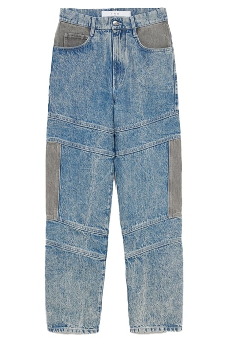 VERRIE STRAIGHT IN BLACK/BLUE DENIM 5