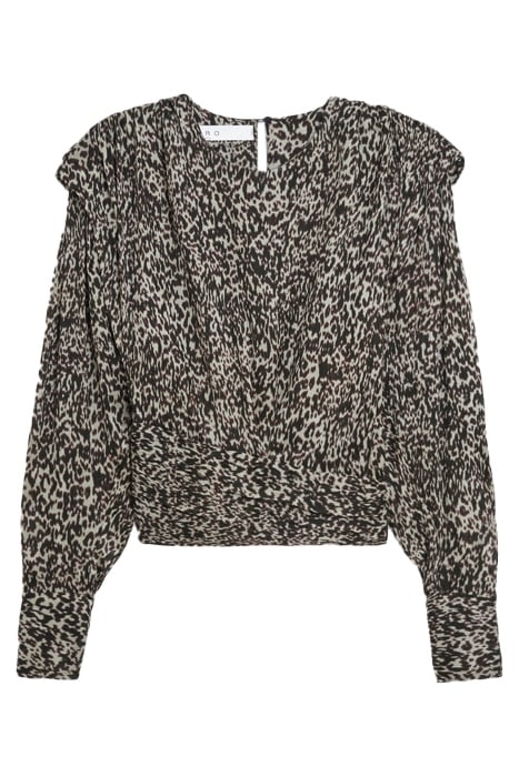 RUSKO BLOUSE IN ECRU/BLACK/BROWN BLOUSE 5