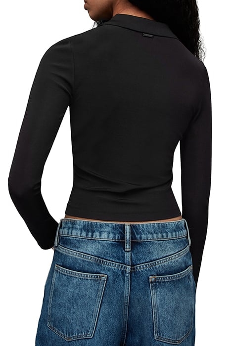 HALLIE LS POLO BLACK 2