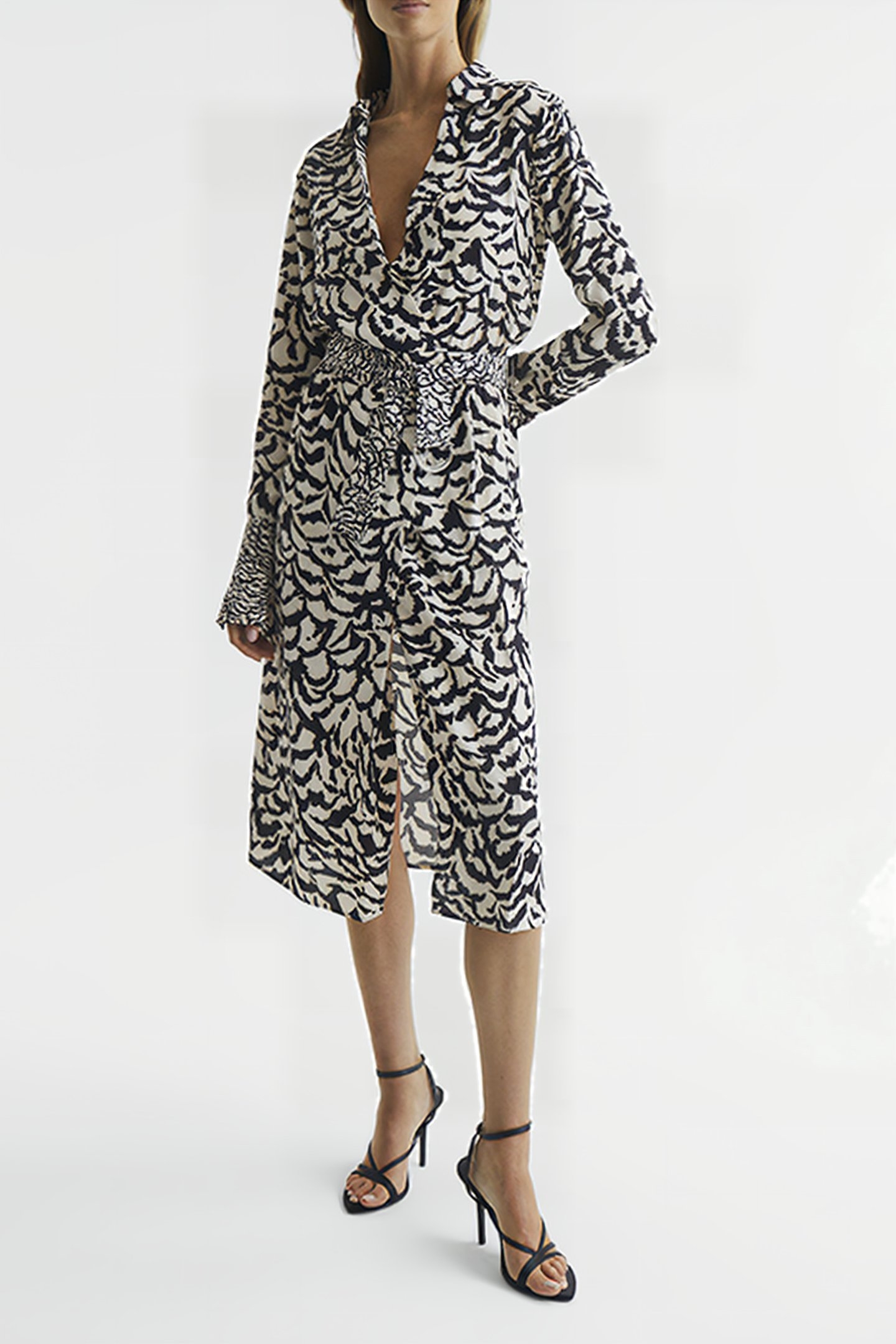 EVIE DRESS BLACK/WHITE 2