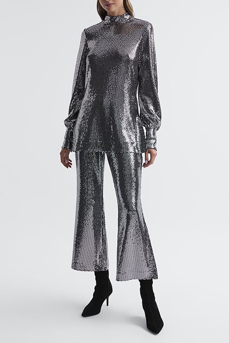 VALERIA WIDE-LEG & FLARED PANTS SILVER 3