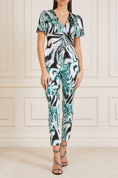 PRINTED STILETTO FELINE FEELING SKINNY PANT PRINT 3
