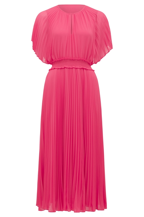 ELIA BATWING PLEATED MIDI DRESS RASPBERRY JELLY 5