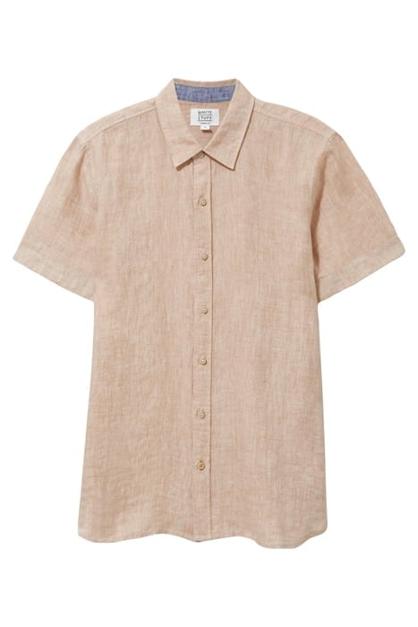 PEMBROKE SS LINEN SHIRT DUSTY PINK 4