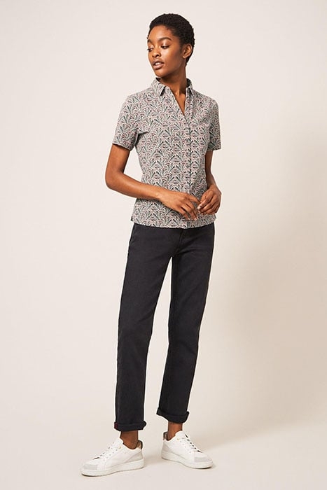 PENNY POCKET JERSEY SHIRT PINK MULTI 1