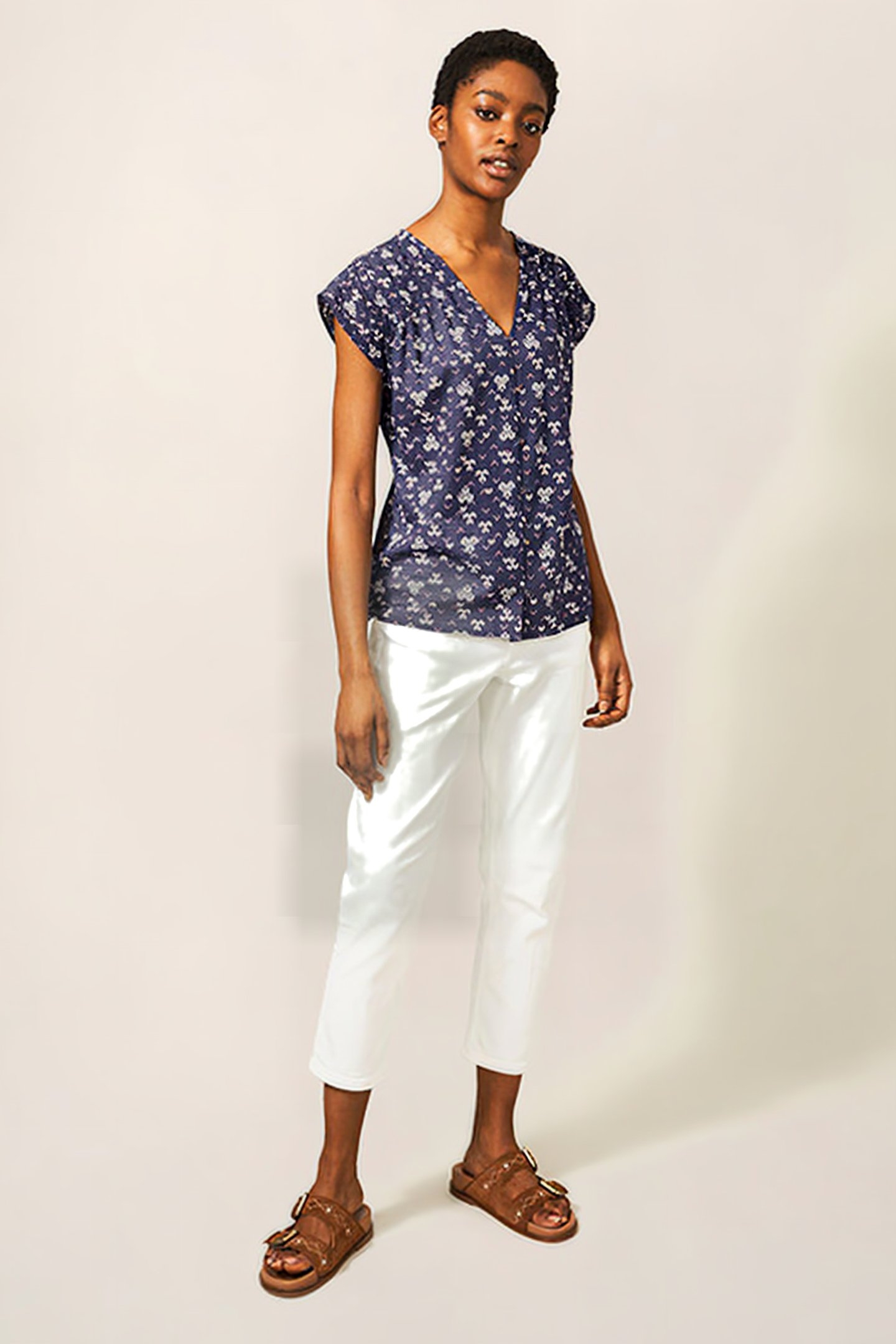 RAE ORGANIC COTTON VEST PURPLE MULTI 1