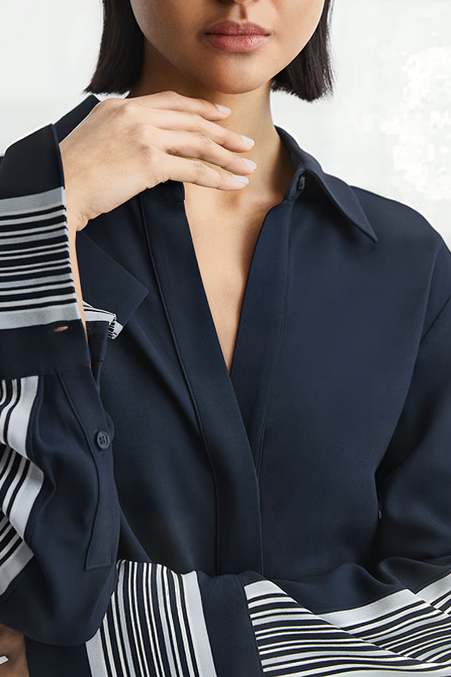 ARABELLA DRESS SHIRT NAVY 5