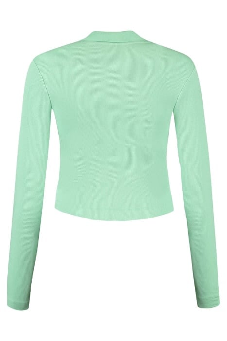 V-NECK COLLAR TOP MINT 2