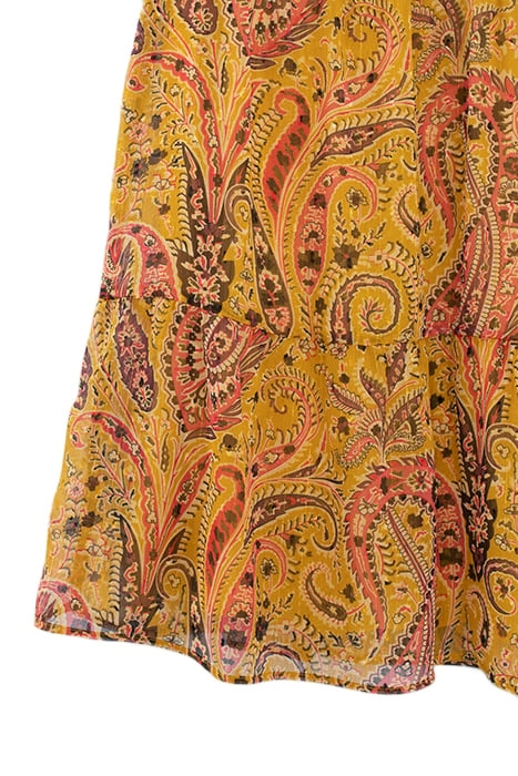 YELLOW PAISLEY SUMMER PRINT DRESS 3