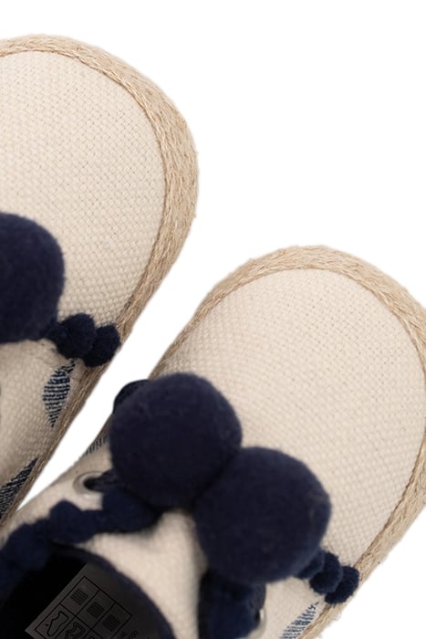 BABY GIRLS’ OFF-WHITE CANVAS SHOES WITH TASSELS 5