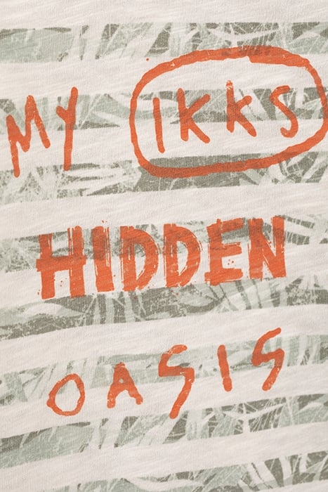 BABY BOYS’ ECRU JUNGLE STRIPE ORGANIC COTTON T-SHIRT 6