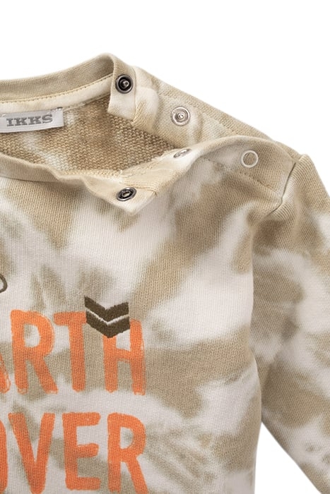 BABY BOYS’ BEIGE TIE-DYE SLOGAN SWEATSHIRT 3