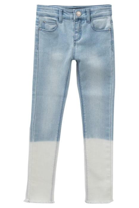 GIRLS’ LIGHT BLUE SKINNY JEANS WITH EMBROIDERED WAISTBAND 2