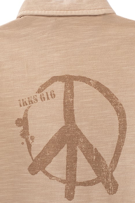 BOYS’ ORANGEY SLUB POLO SHIRT WITH XL PRINT ON BACK 3